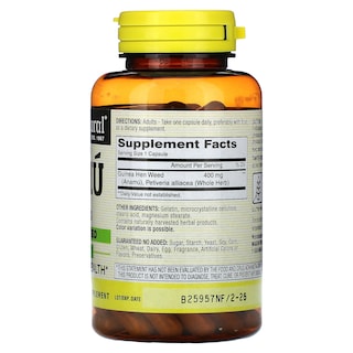 Foto 2 | Suplemento Mason Natural Whole Herb Anamu 400 Mg 100 Cápsulas - Venta Internacional.