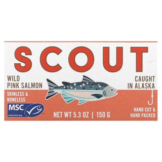 Foto 1 | Salmón Rosado Salvaje Scout En Conserva 150 G - Venta Internacional.