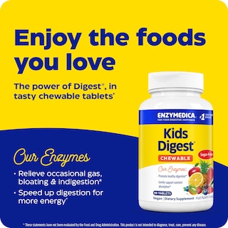 Foto 4 | Enzimas Digestivas Masticables Enzymedica Kids Digest 90 Comprimidos - Venta Internacional.