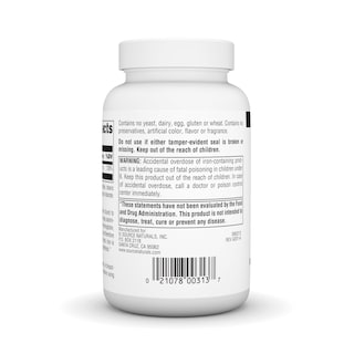 Foto 3 | Suplemento Dietético Quelato De Aminoácidos De Hierro Source Naturals - Venta Internacional.