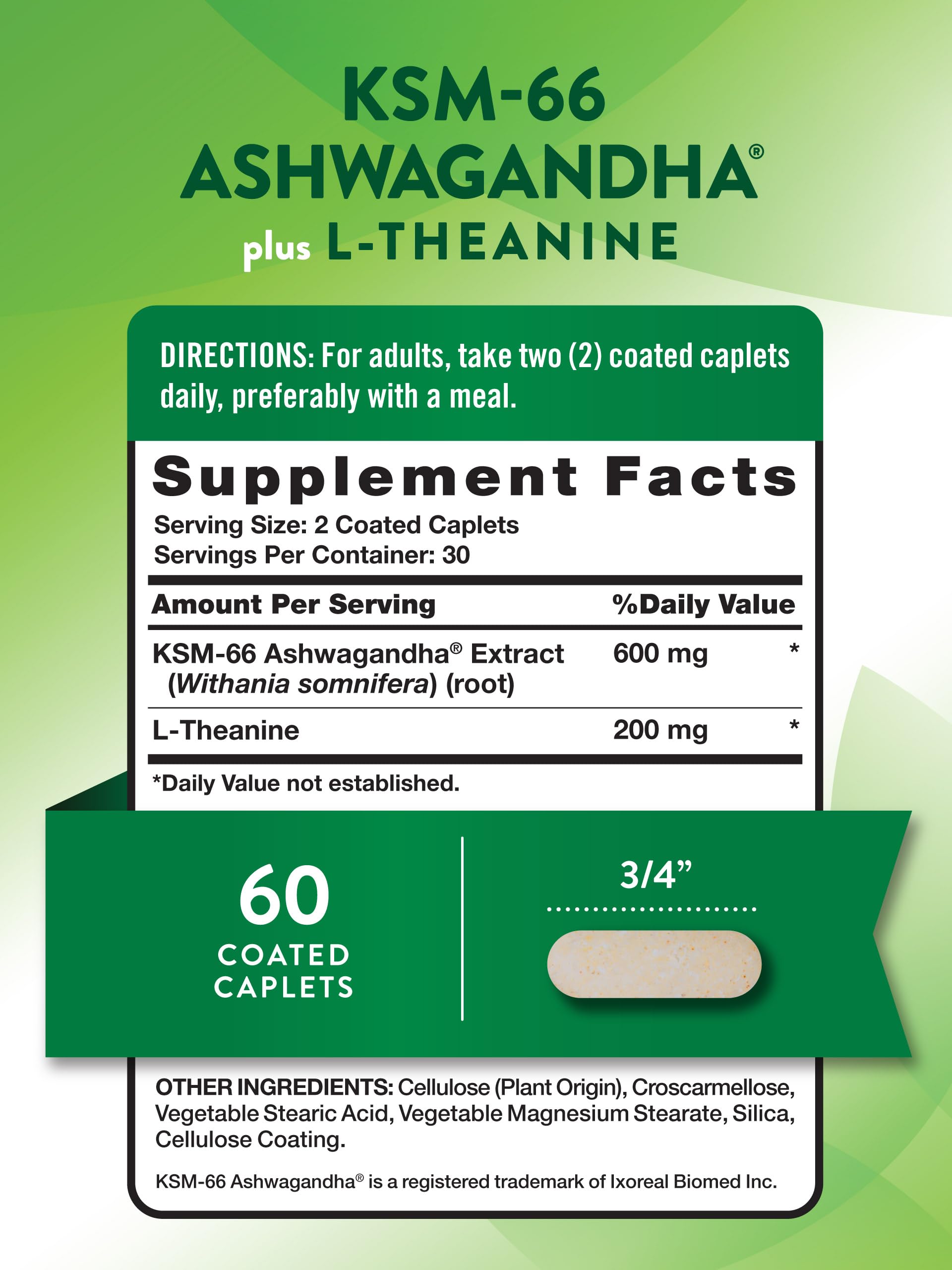 Foto 2 | Suplemento Nature's Truth Ksm-66 Ashwagandha 60 Cápsulas - Venta Internacional.