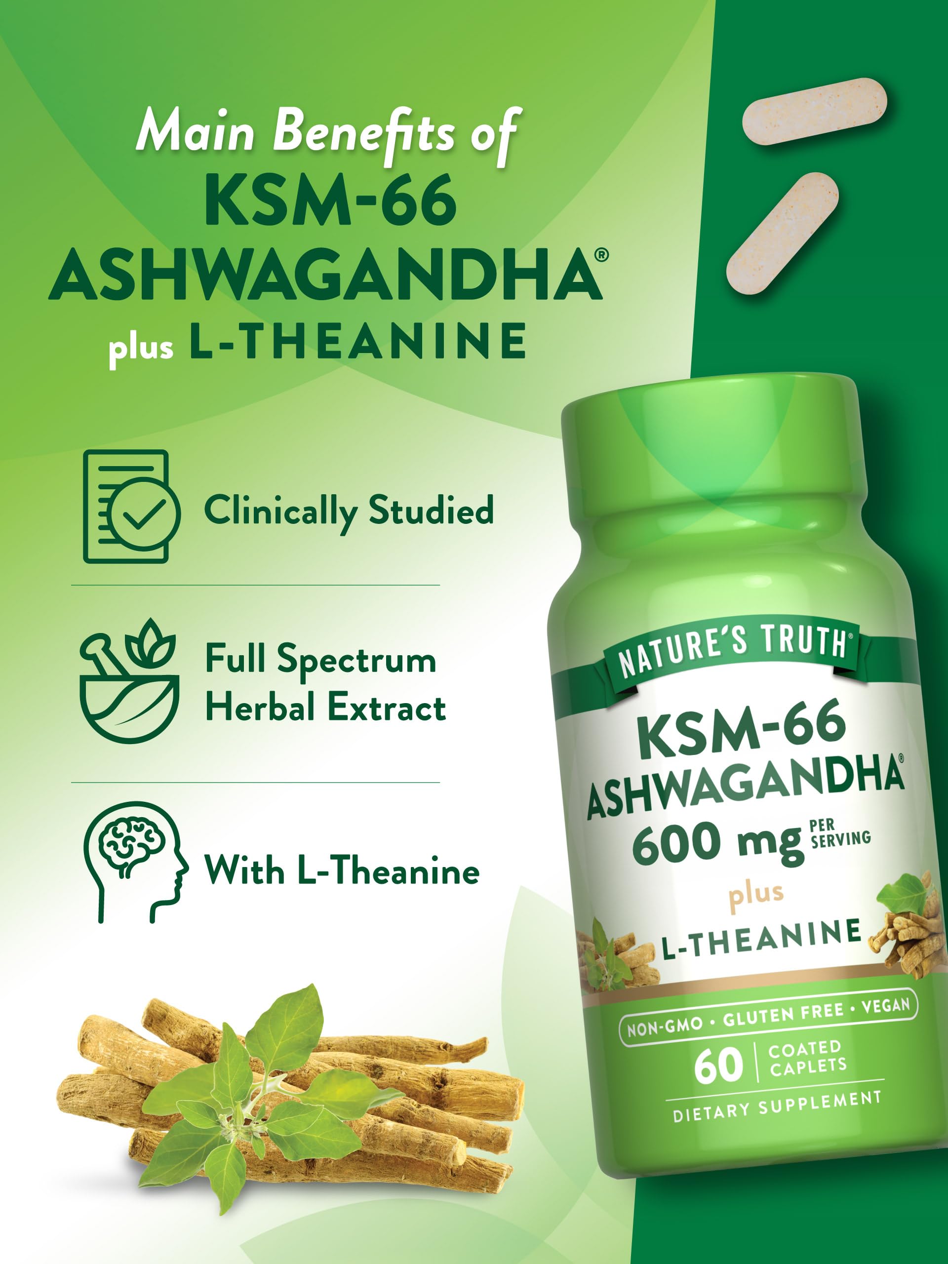 Foto 5 | Suplemento Nature's Truth Ksm-66 Ashwagandha 60 Cápsulas - Venta Internacional.