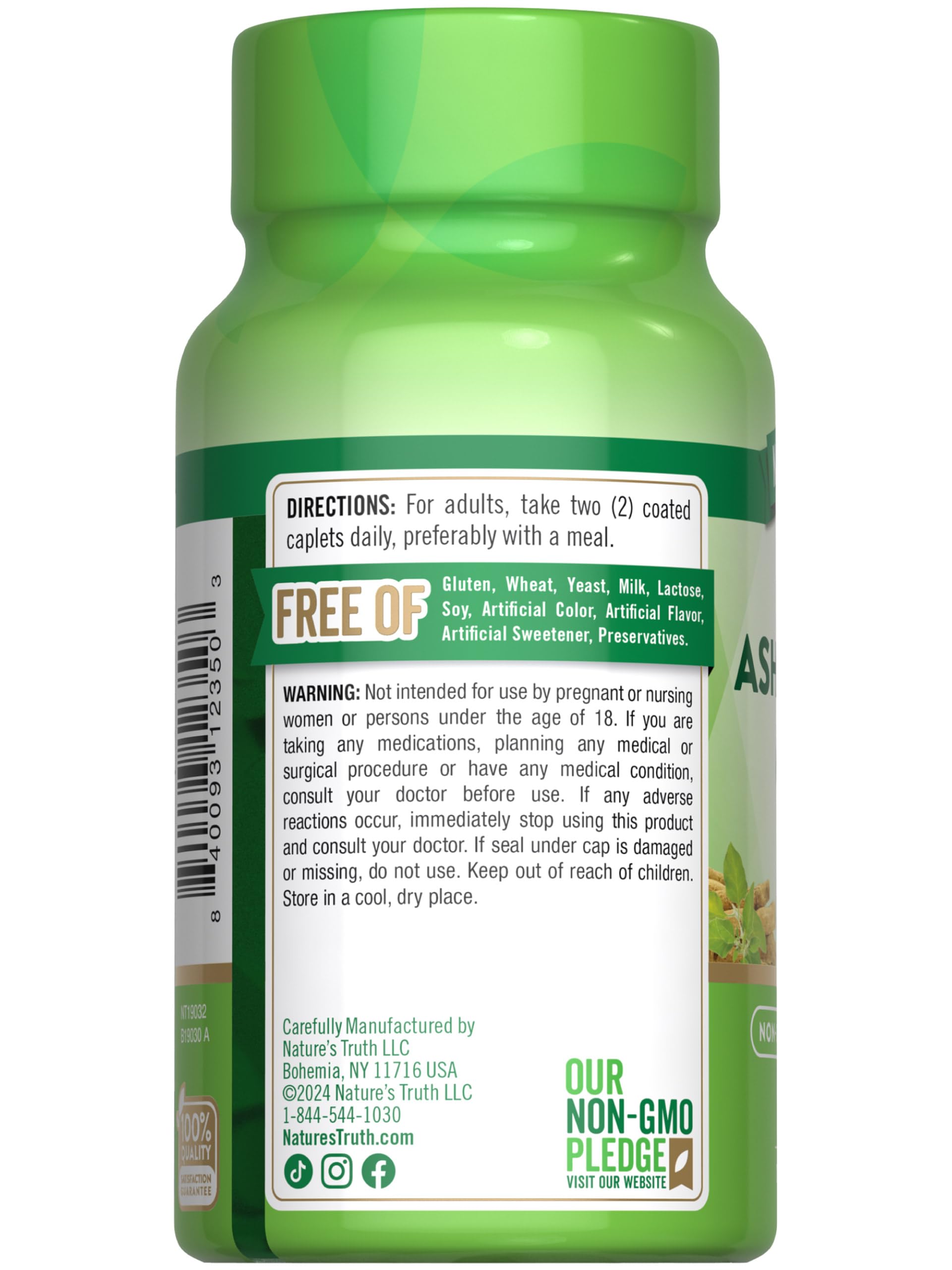 Foto 7 | Suplemento Nature's Truth Ksm-66 Ashwagandha 60 Cápsulas - Venta Internacional.
