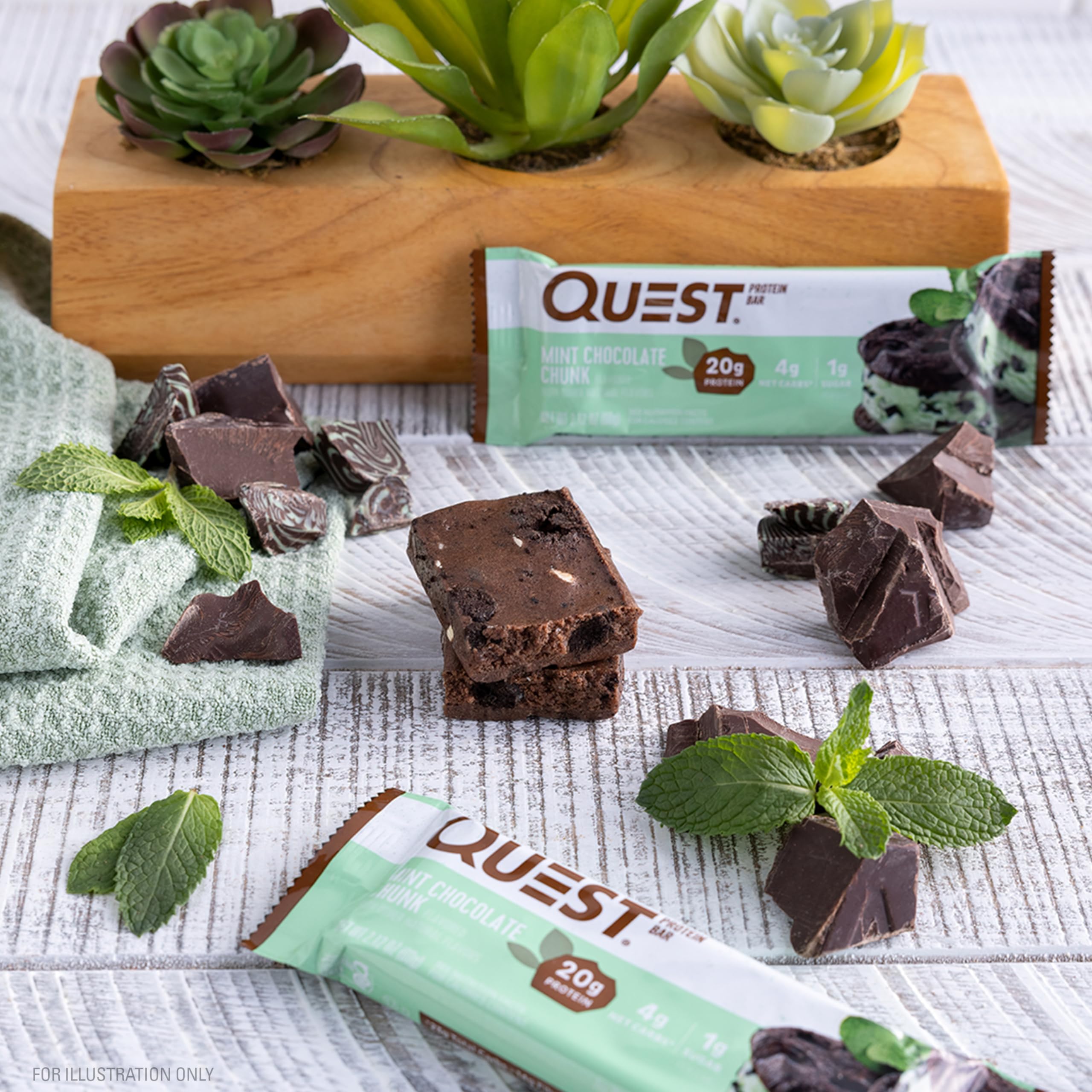 Foto 6 pulgar | Protein Bars Quest Nutrition En Trozos De Chocolate Con Menta  20 G  12 - Venta Internacional.