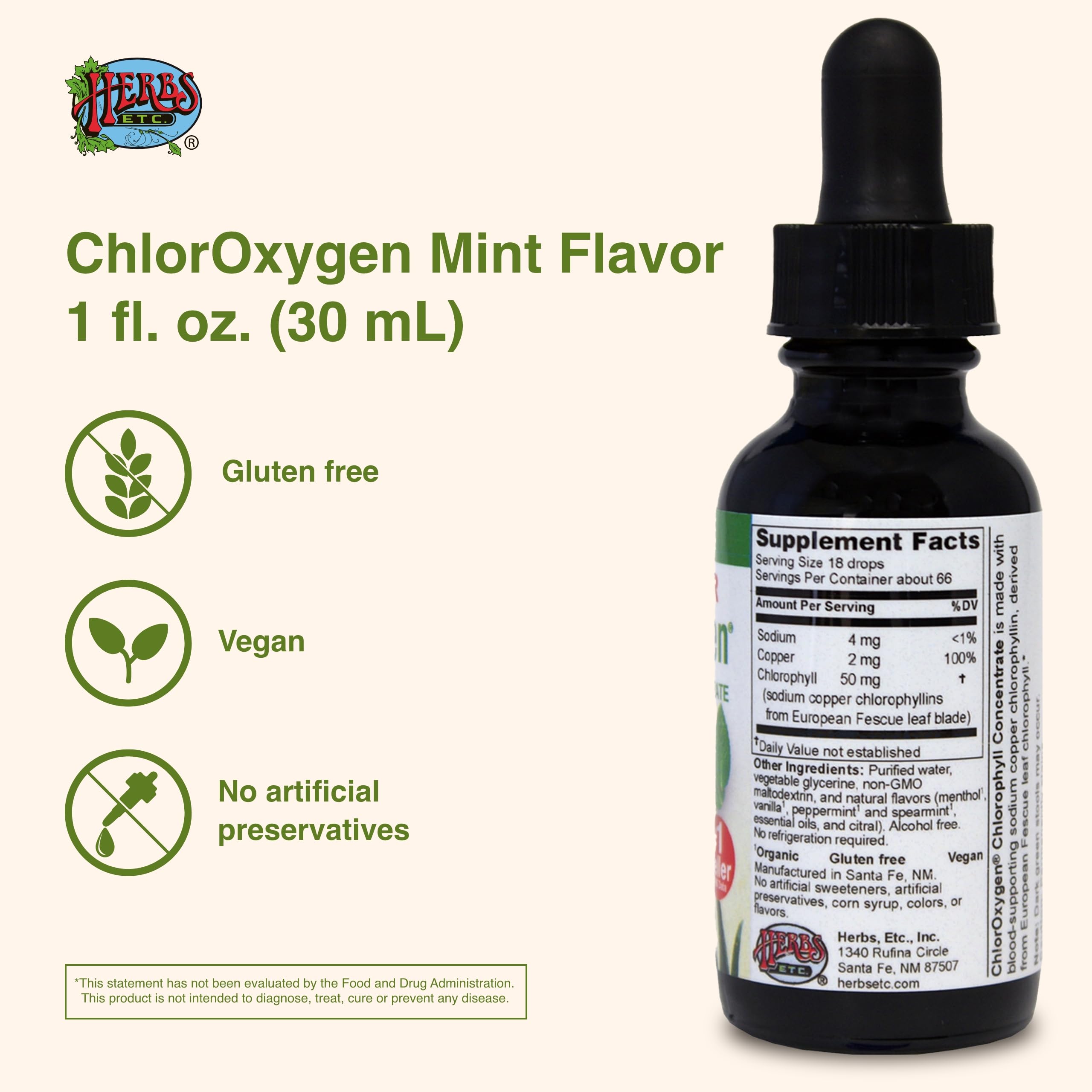 Foto 2 | Hierbas Suplementarias  Etc. Clorooxígeno  Clorofila  30 Ml. - Venta Internacional.