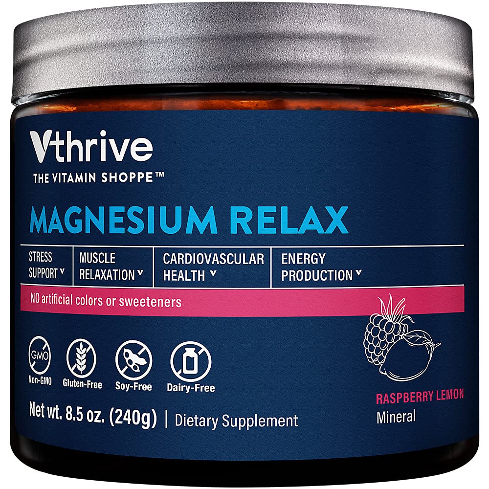 Foto 2 pulgar | Suplemento Vthrive Magnesium Relax En Polvo  250 Ml  Frambuesa Y Limón - Venta Internacional.