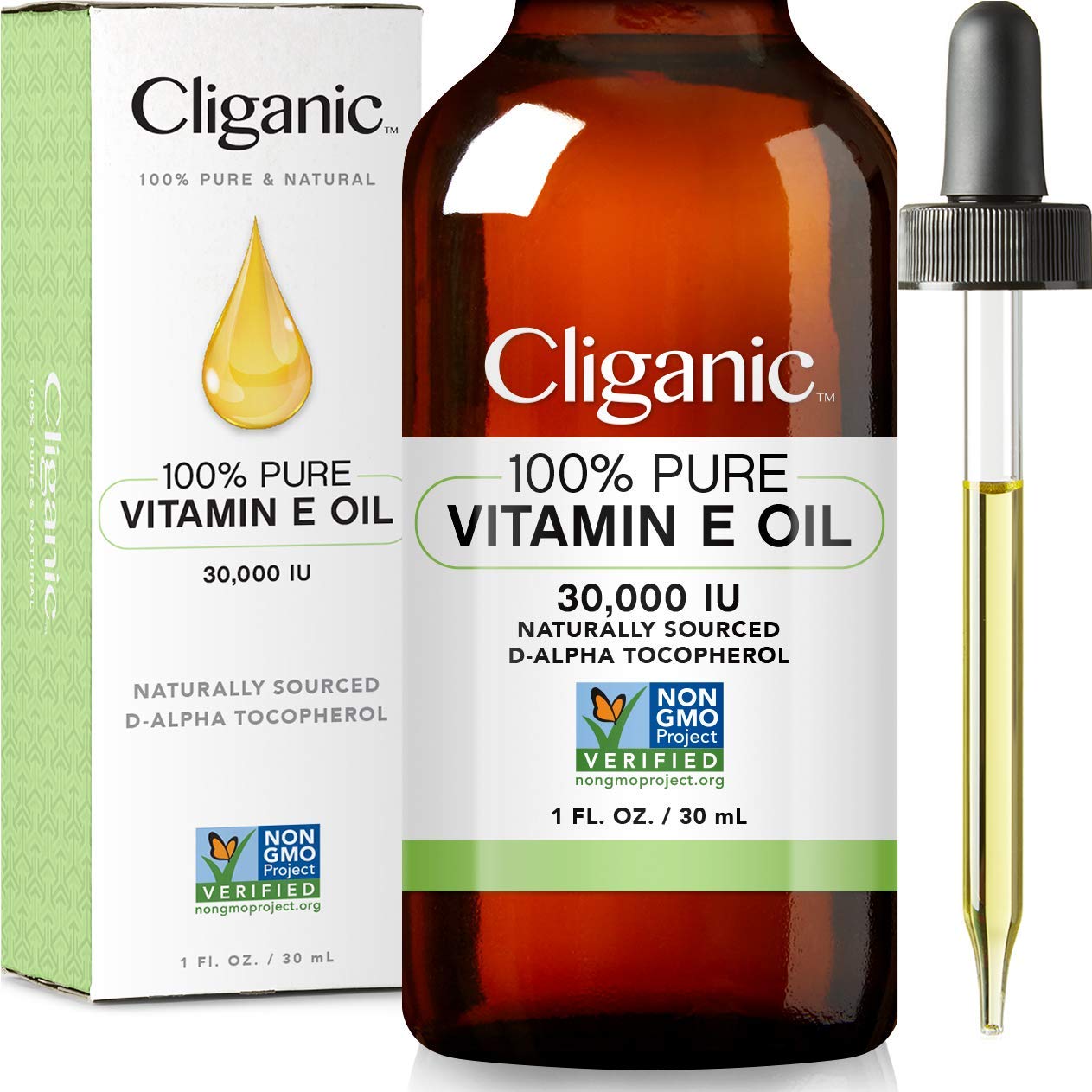 Foto 2 pulgar | Aceite De Vitamina E Cliganic 30 000 Ui Para Piel  Cabello Y Rostro  30 Ml - Venta Internacional.