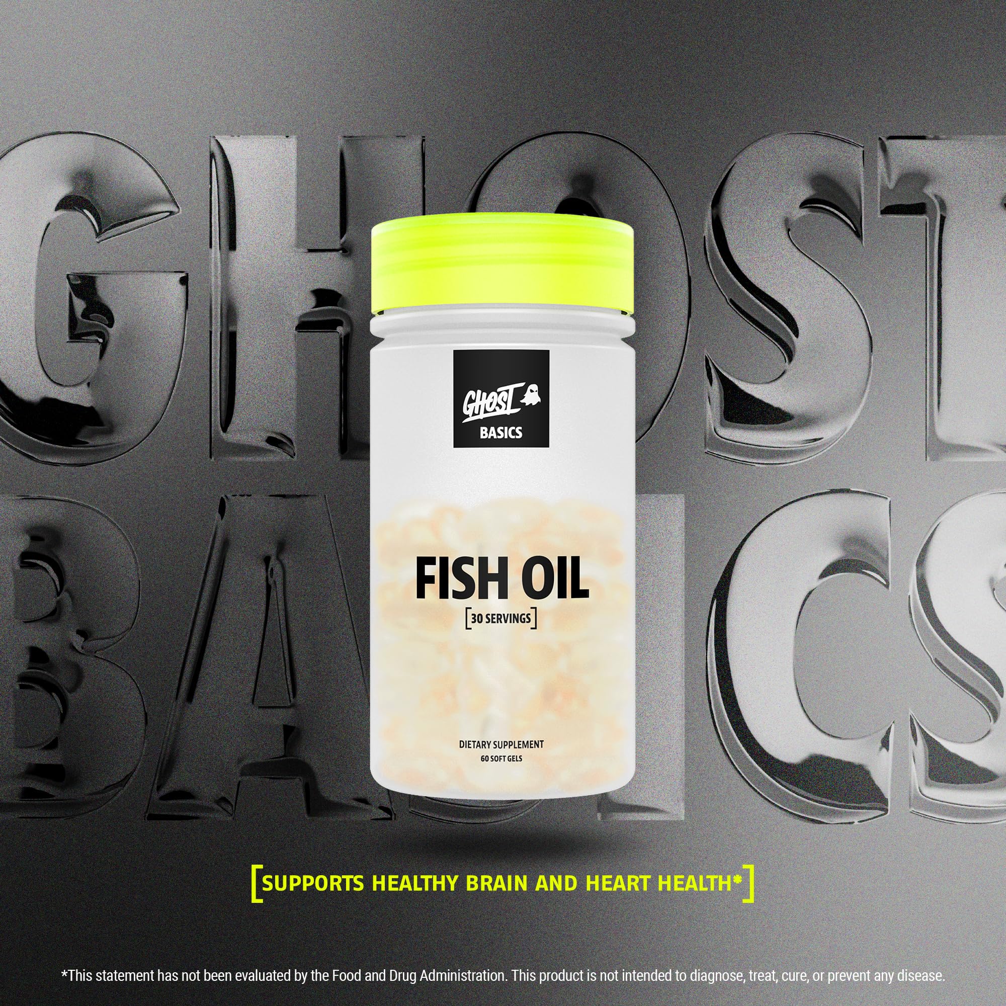 Foto 3 pulgar | Suplemento De Aceite De Pescado Ghost Basics 3000 Mg De Omega 3 Dha Y Epa - Venta Internacional.