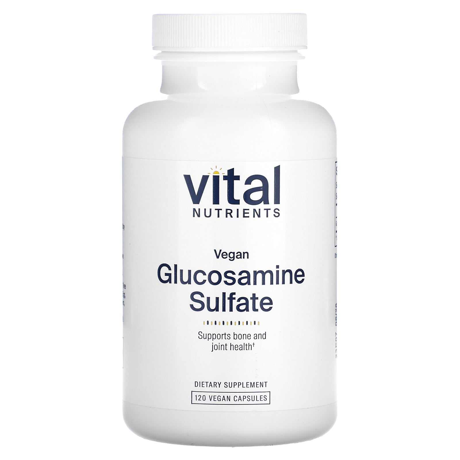 Foto 2 pulgar | Sulfato De Glucosamina Vegano Supplement Vital Nutrients 120 Cápsulas - Venta Internacional.