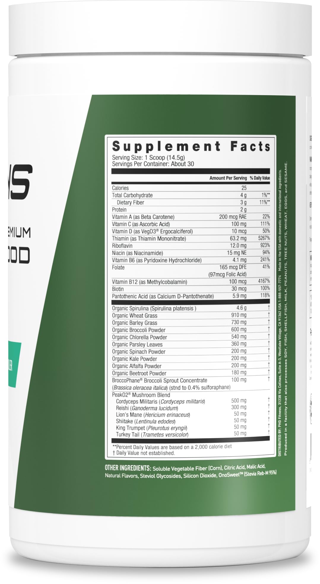 Foto 3 pulgar | Super Food Powder Jym Greens  Sandía Y Pepino  30 Porciones - Venta Internacional.