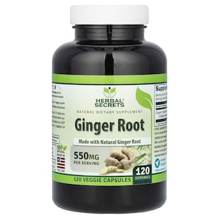 Foto 1 | Suplemento Herbal Secrets Raíz De Jengibre 550 Mg 120 Cápsulas Vegetarianas - Venta Internacional.