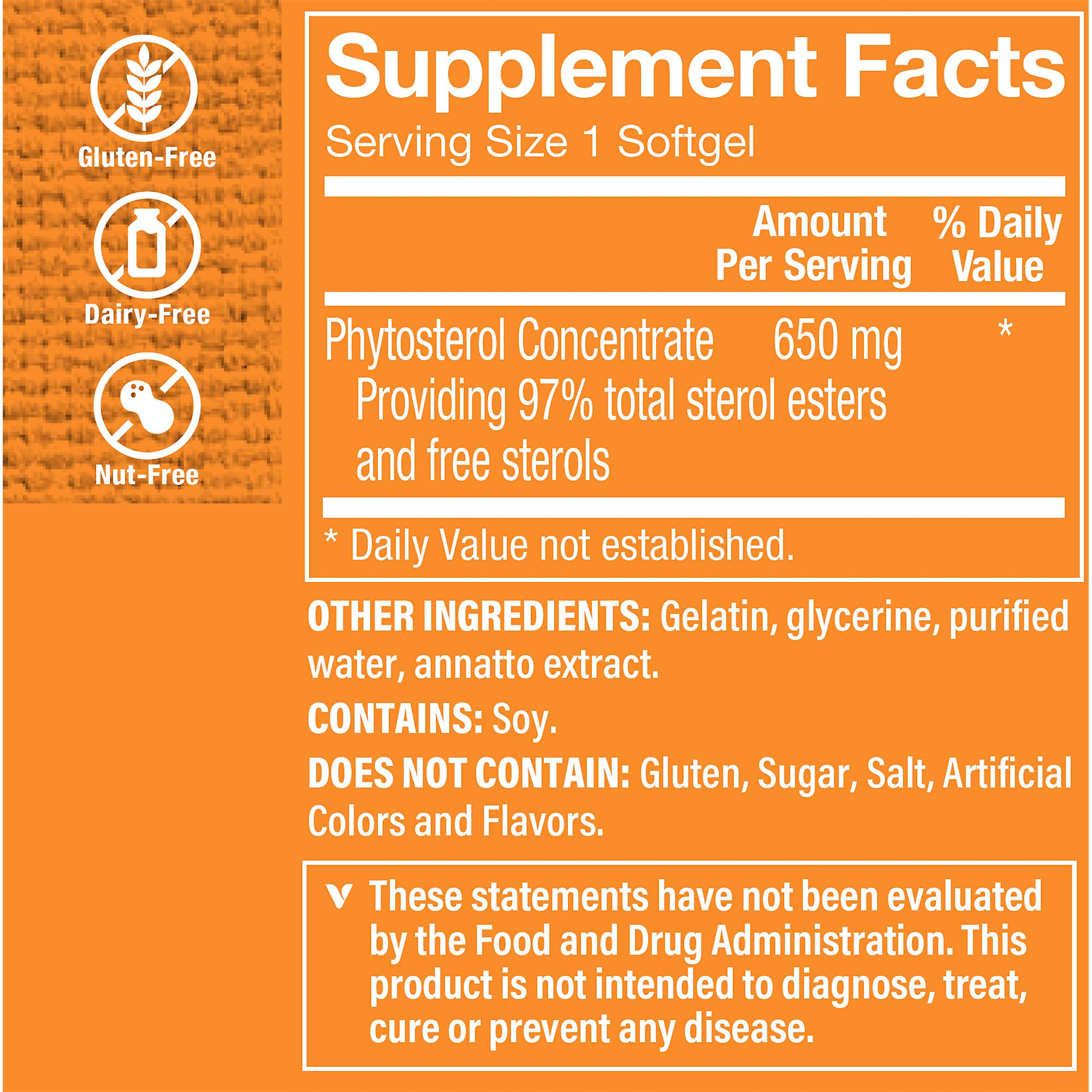 Foto 5 pulgar | Complemente Los Esteroles Vegetales The Vitamin Shoppe Heart Choice - Venta Internacional.