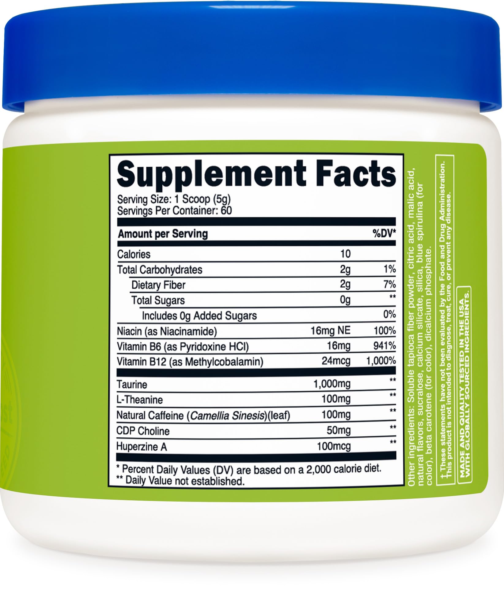 Foto 6 pulgar | Energy Powder Nutricost Energy Complex  Manzana Verde  300 G - Venta Internacional.