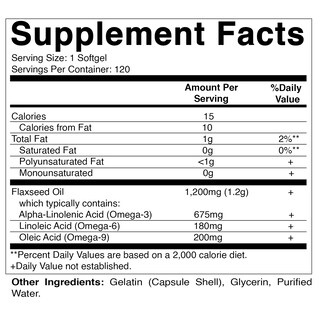 Foto 2 | Suplemento De Aceite De Linaza Vitamático 1200 Mg 120 Cápsulas Blandas - Venta Internacional.