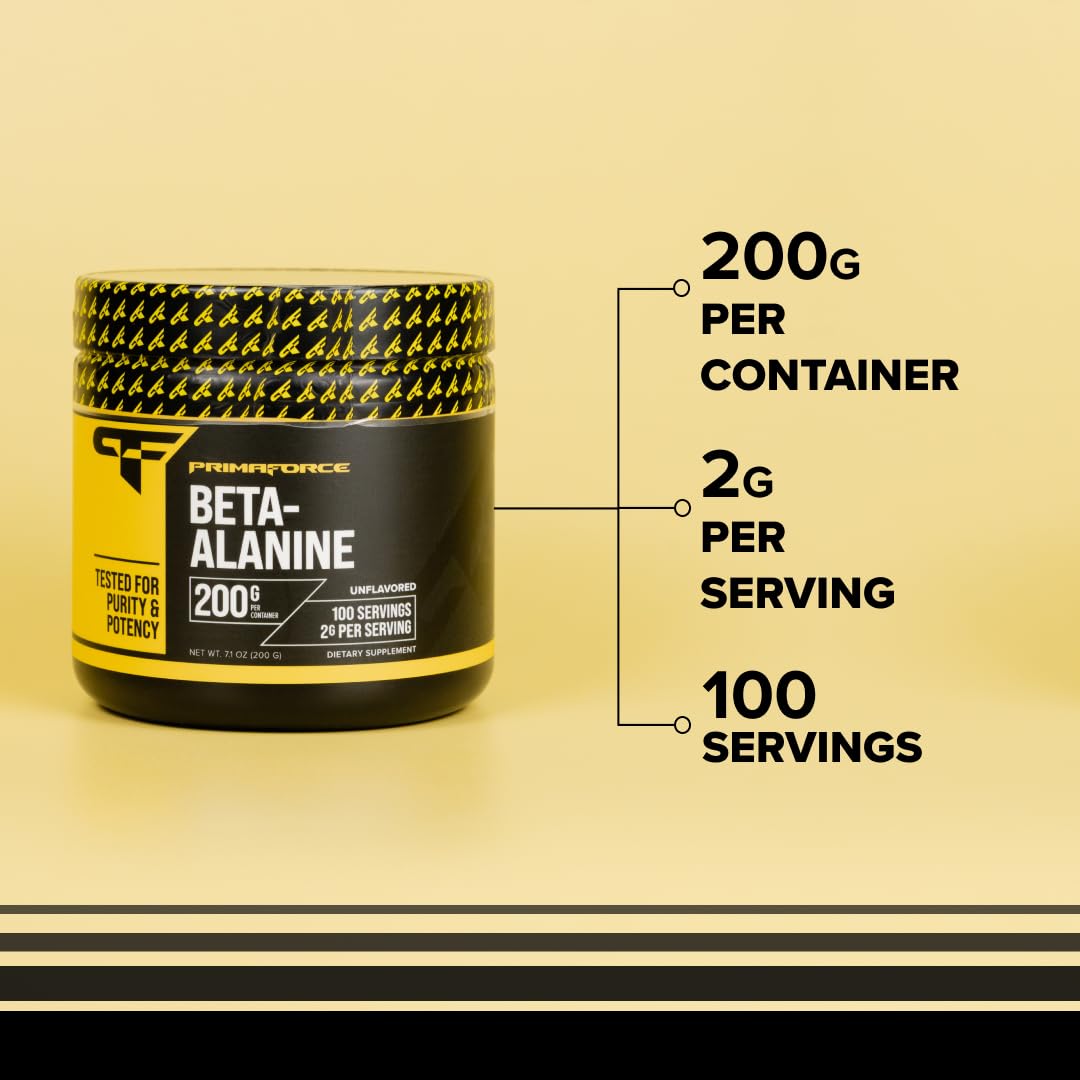 Foto 6 pulgar | Suplemento Primaforce Beta Alanina En Polvo 200 G Sin Sabor - Venta Internacional.