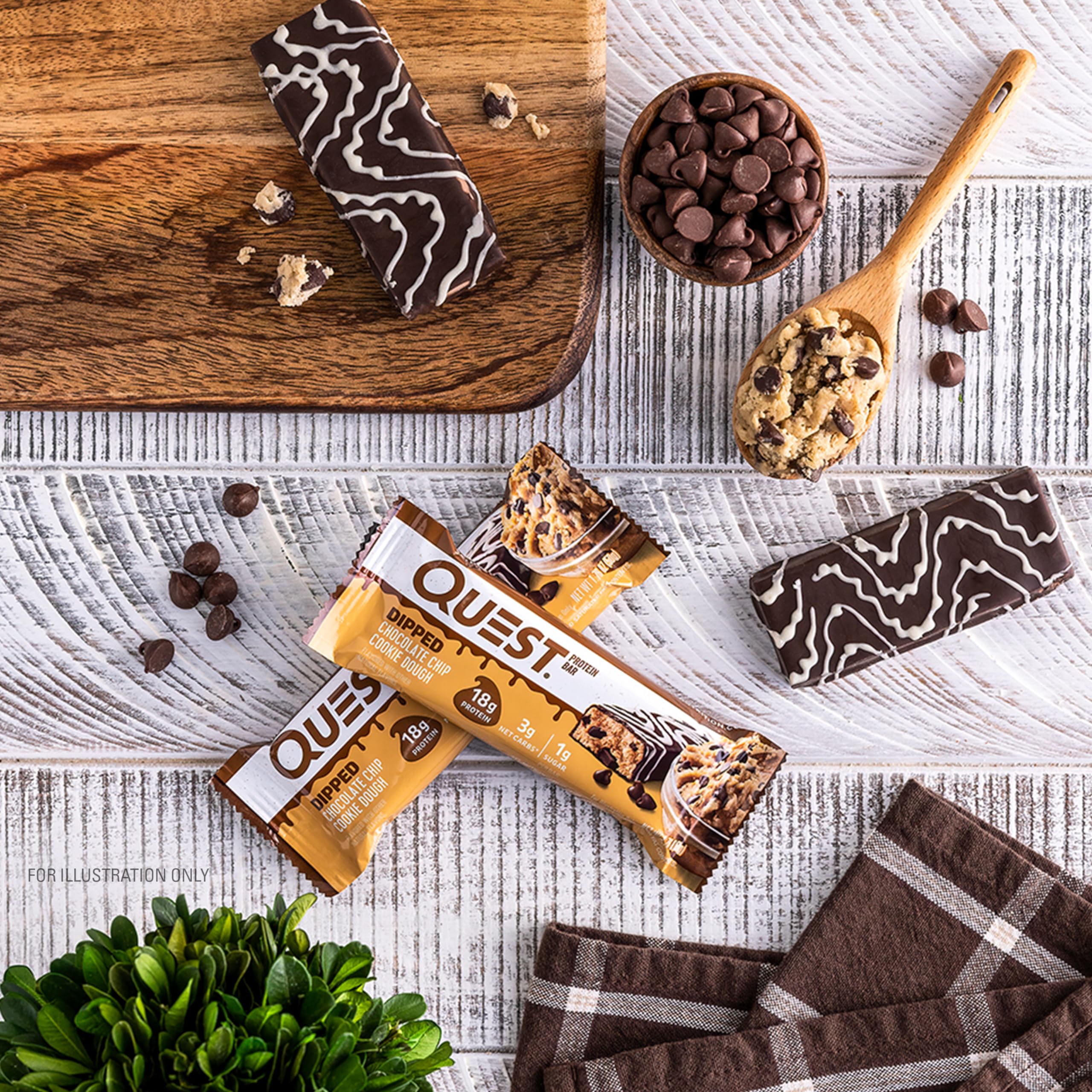 Foto 5 | Protein Bars Quest Nutrition Con Chispas De Chocolate Bañadas  50 G - Venta Internacional.