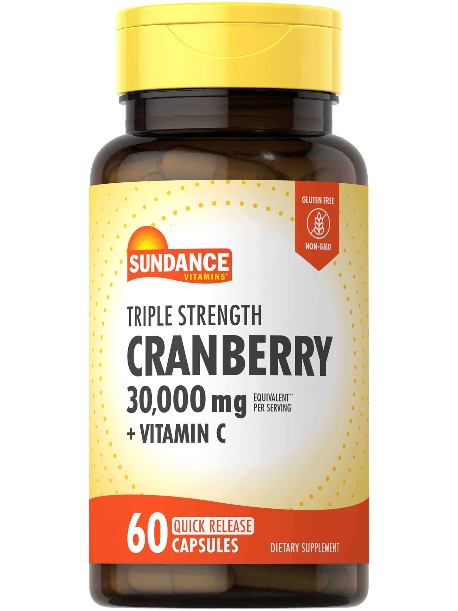 Foto 2 pulgar | Suplemento Sundance Cranberry De 30 000 Mg Con Vitamina C  60 Cápsulas - Venta Internacional.
