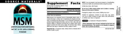 Foto 4 | Supplement Source Naturals Msm (metilsulfonilmetano) 480 Ml - Venta Internacional.