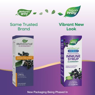 Foto 2 | Sirope Nature's Way Sambucus Sin Azúcar Para El Sistema Inmunitario 240 Ml - Venta Internacional.