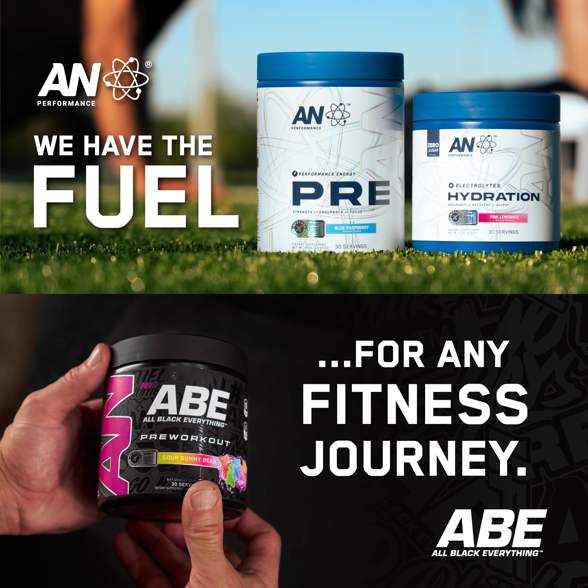 Foto 6 | Pre Workout Powder Abe All Black Everything Sour Gummy 30 Dosis - Venta Internacional