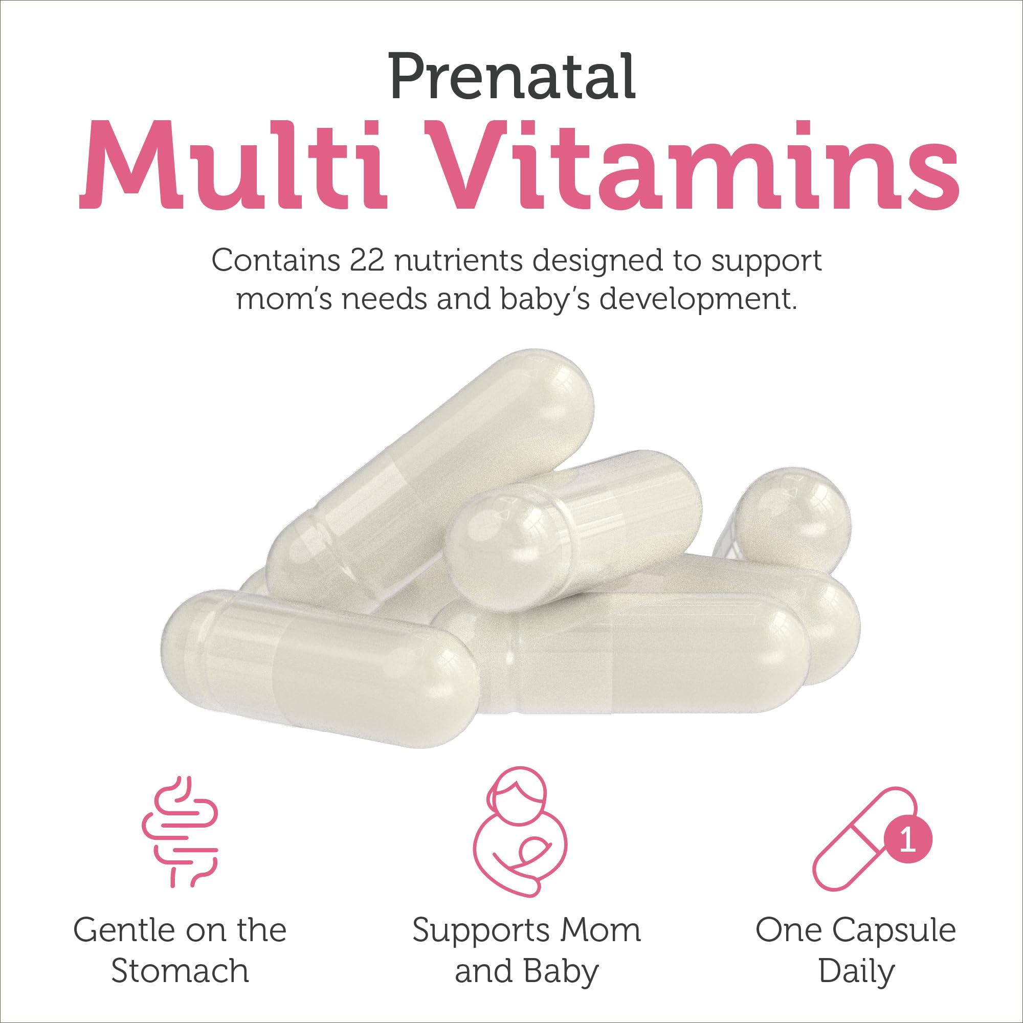 Foto 4 | Vitaminas Prenatales Zahler Total One Para Mujer 120 Cápsulas - Venta Internacional.