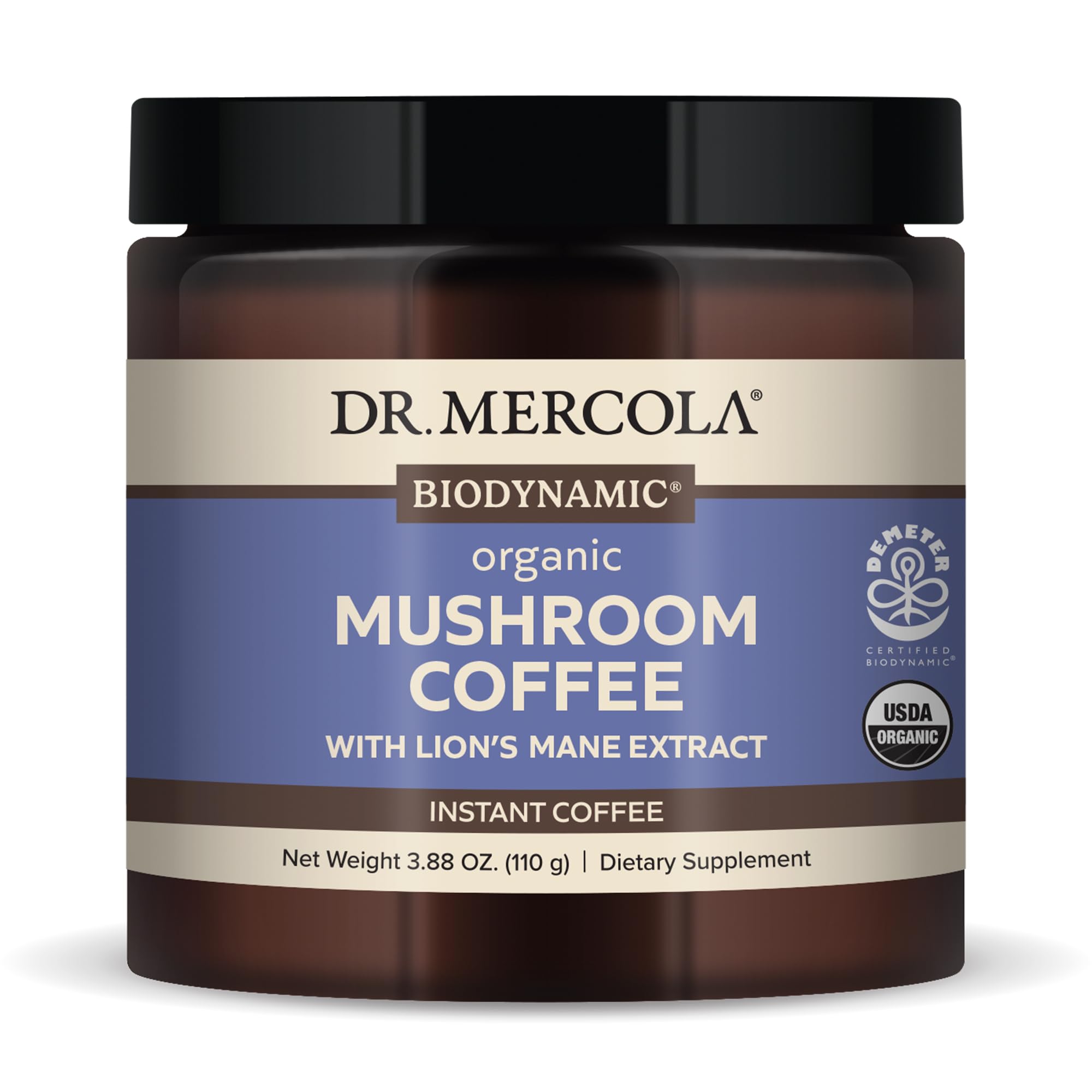 Foto 2 pulgar | Suplemento Dr. Mercola Mushroom Coffee Con Melena De León 110 G - Venta Internacional.