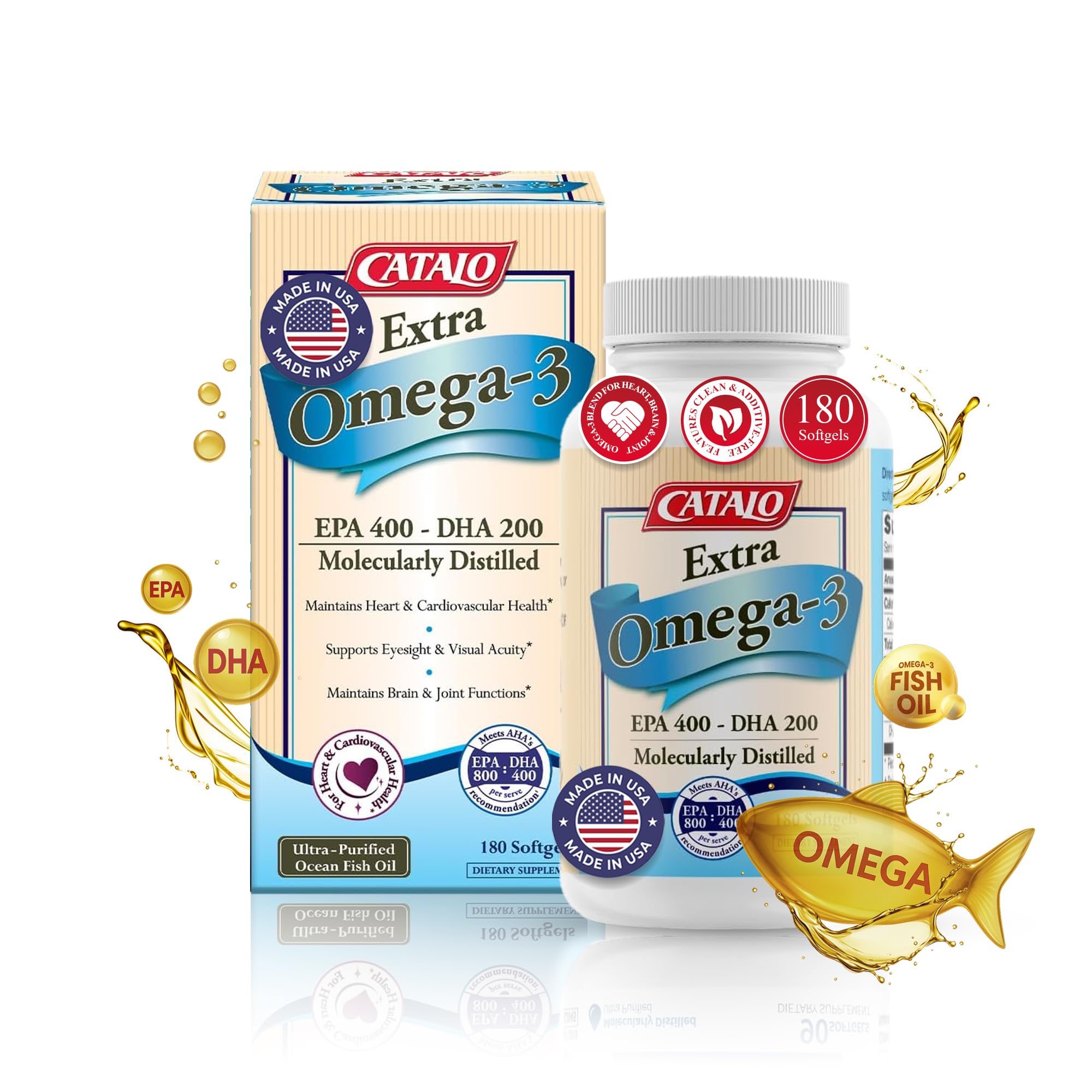 Foto 2 pulgar | Suplemento Catalo Aceite De Pescado Omega-3 1400 Mg Epa 800 Mg Dha 400 Mg - Venta Internacional.