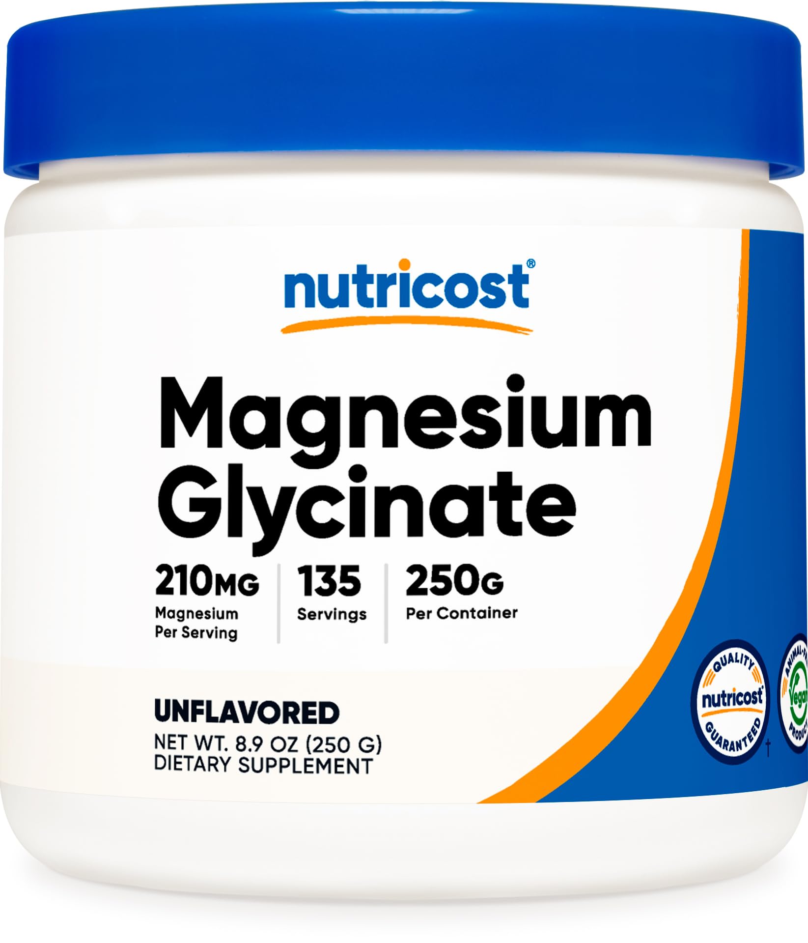 Foto 2 pulgar | Suplemento Nutricost De Glicinato De Magnesio En Polvo 250 G Sin Sabor - Venta Internacional.
