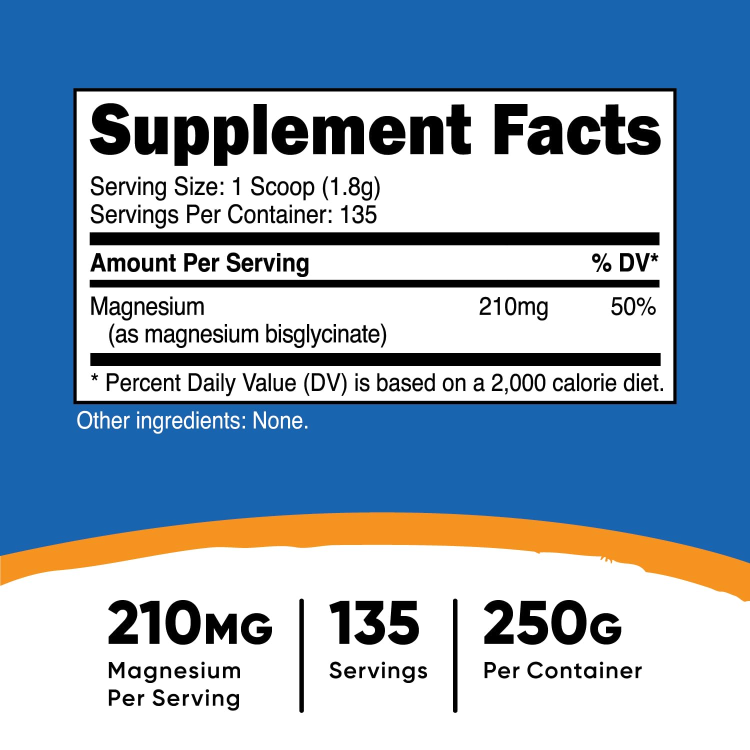 Foto 3 pulgar | Suplemento Nutricost De Glicinato De Magnesio En Polvo 250 G Sin Sabor - Venta Internacional.