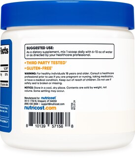 Foto 4 | Suplemento Nutricost De Glicinato De Magnesio En Polvo 250 G Sin Sabor - Venta Internacional.