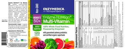 Foto 3 | Multivitamínico Enzymedica Enzymedica Para Mujer 50 O Más 120 Cápsulas - Venta Internacional.