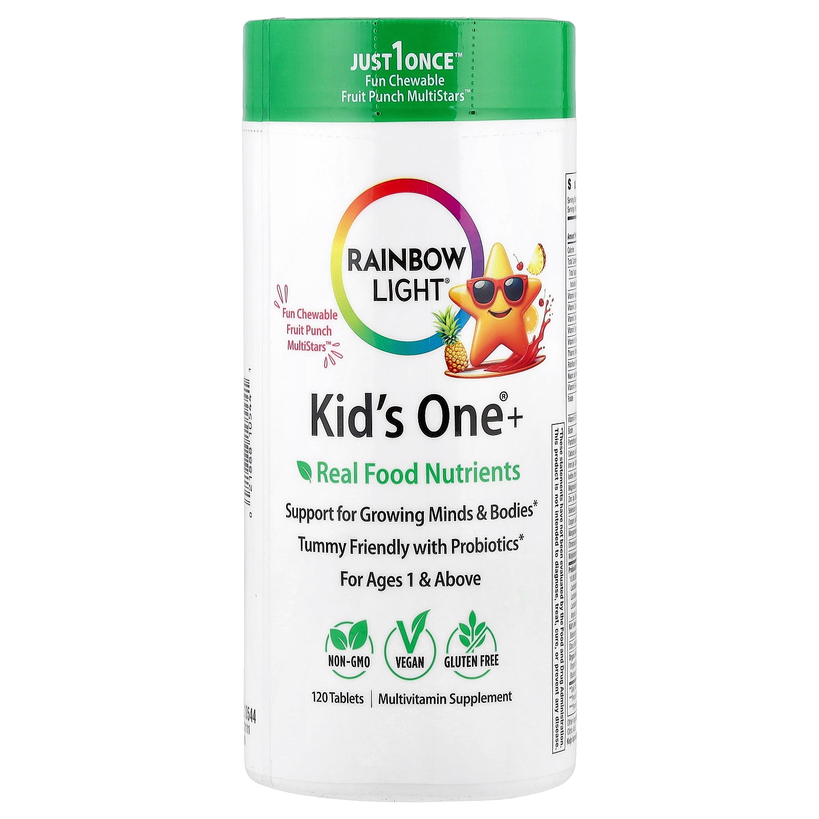 Foto 2 pulgar | Suplemento Rainbow Light One+ Chewables Para Niños De 1 Año O Más  120 Comprimidos - Venta Internacional.