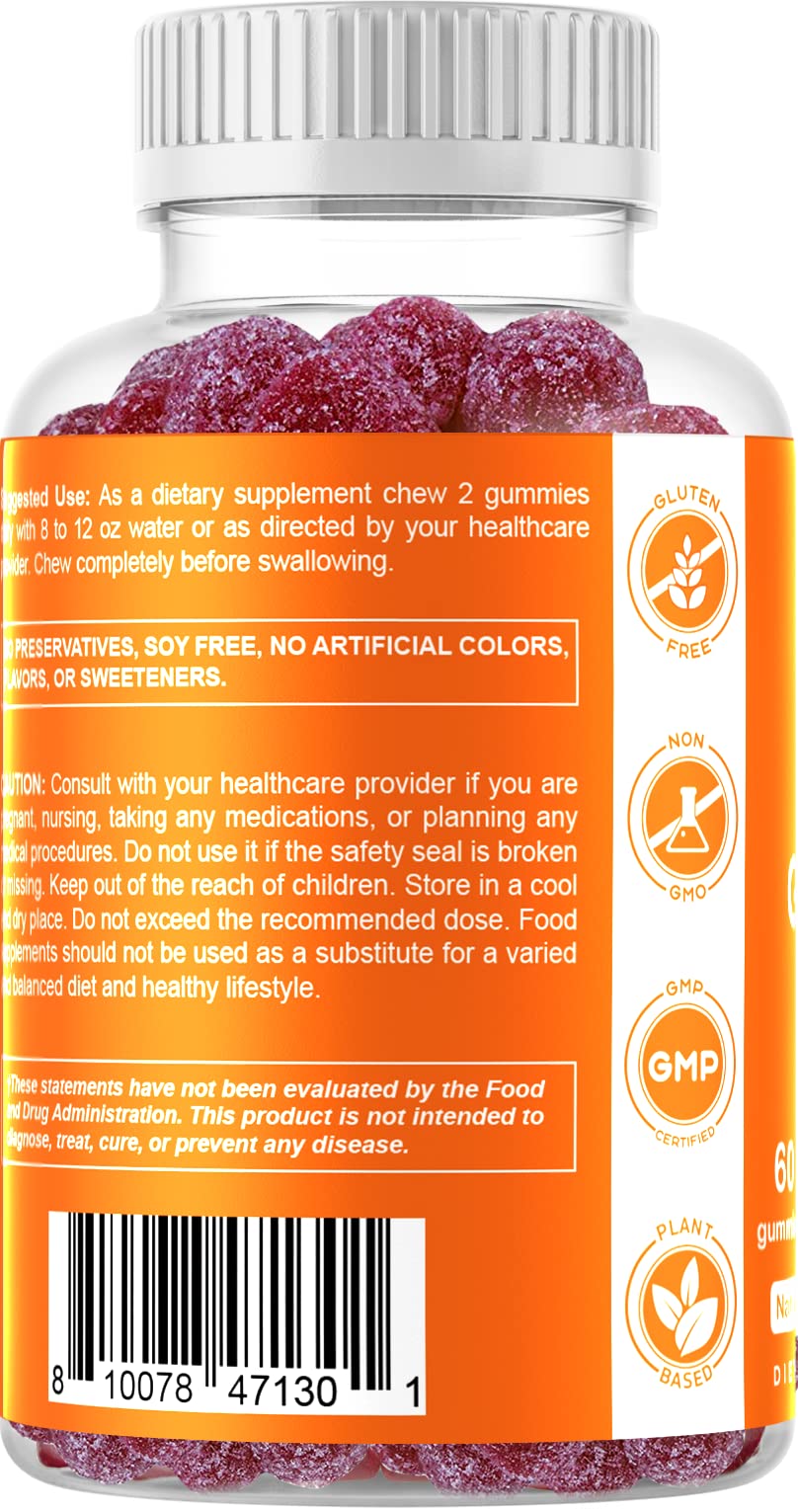 Foto 6 pulgar | Suplemento Vitamático De Zinc En Gomitas De 50 Mg  60 Gomitas Veganas - Venta Internacional.