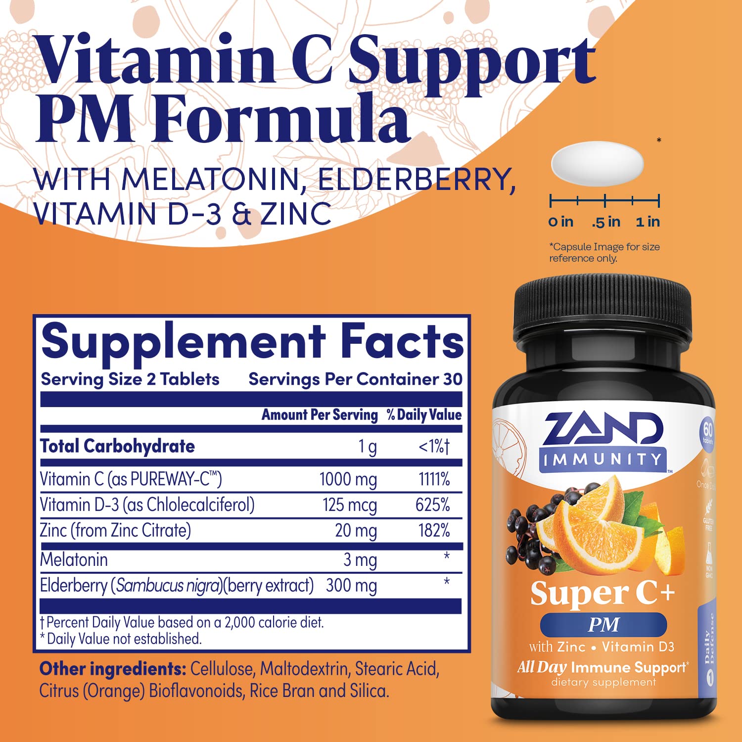 Foto 4 pulgar | Suplemento Zand Immunity Super C+ Pm 60 Comprimidos - Venta Internacional.