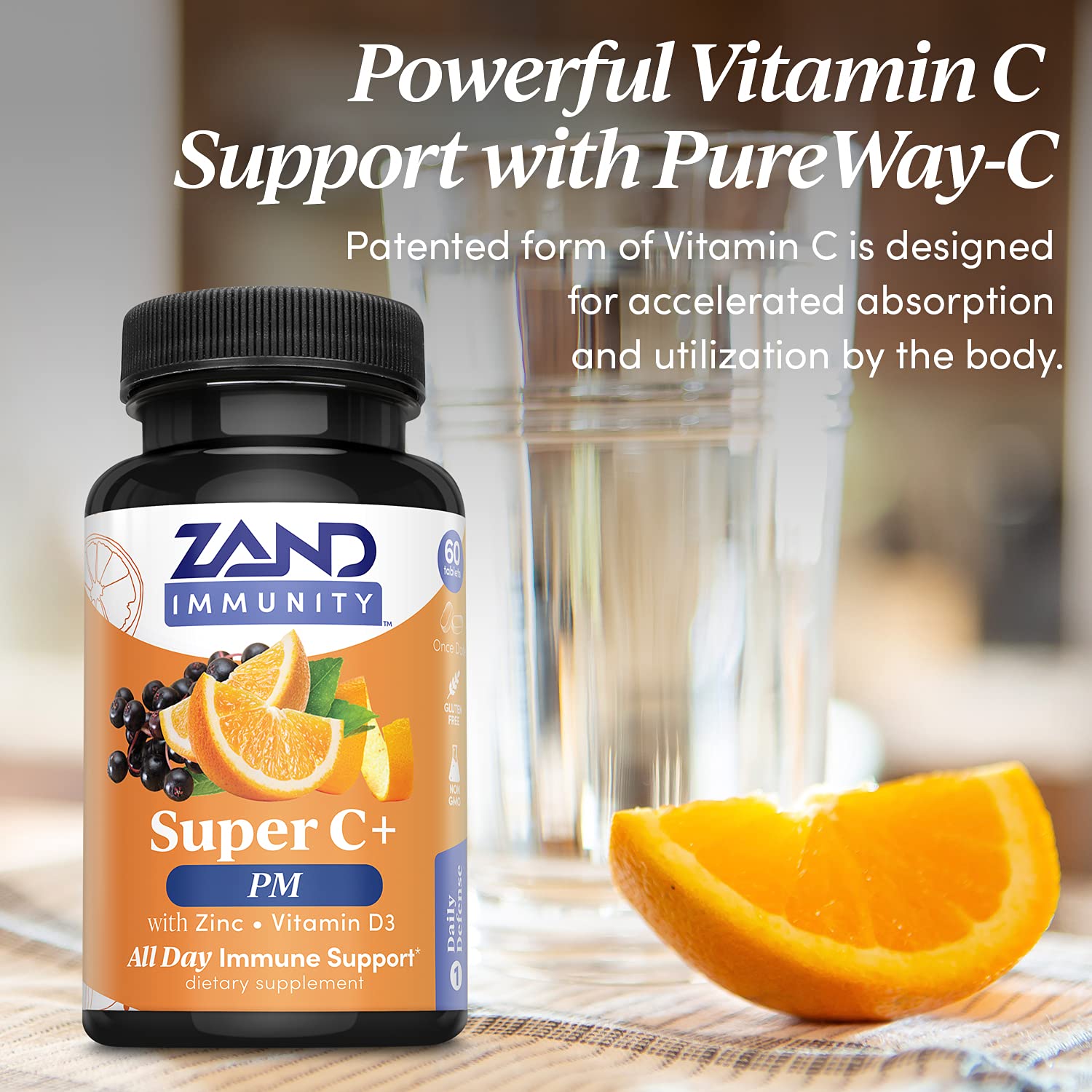 Foto 6 pulgar | Suplemento Zand Immunity Super C+ Pm 60 Comprimidos - Venta Internacional.