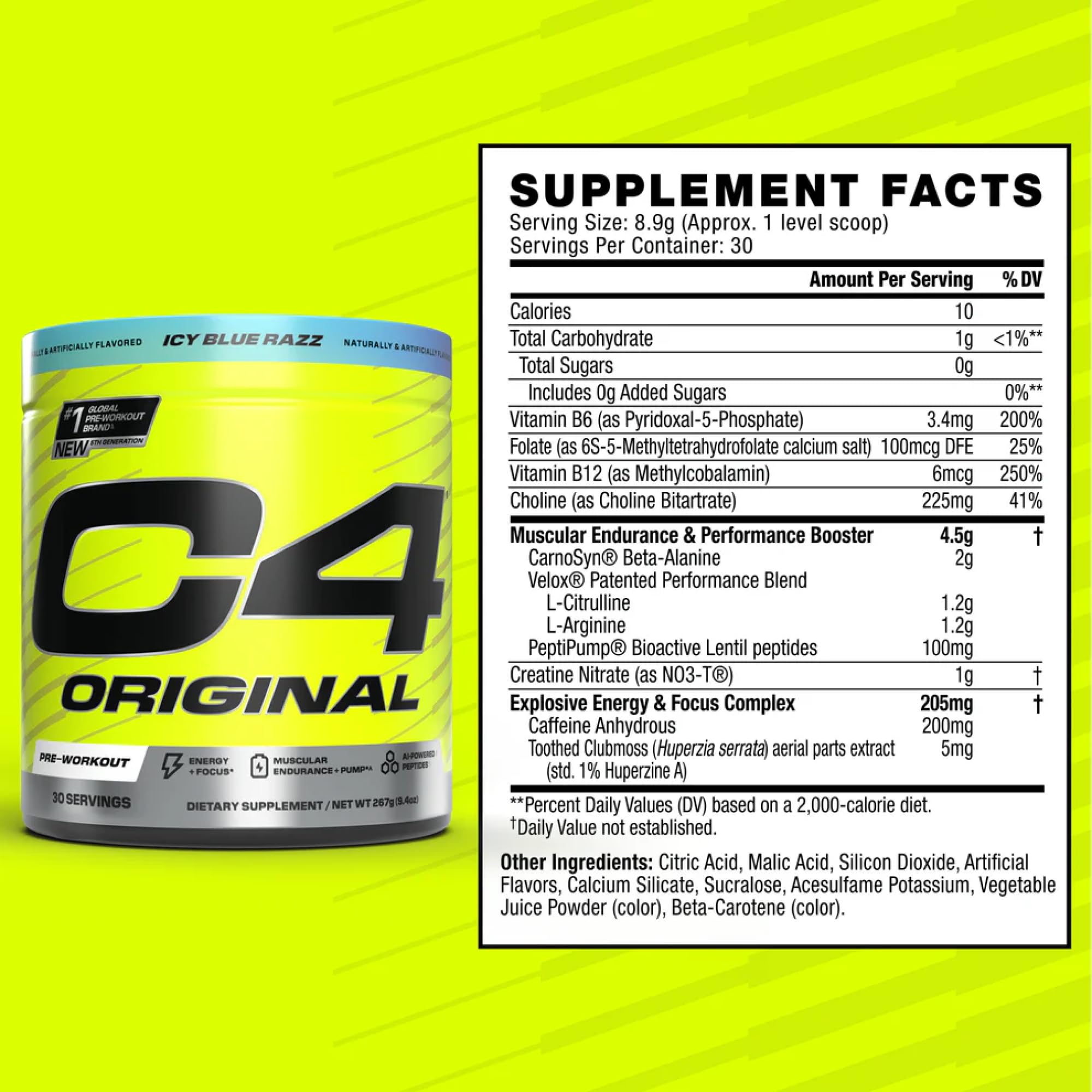 Foto 4 pulgar | Polvo Pre Workout Cellucor C4 Original Sin Azúcar  30 Porciones - Venta Internacional.