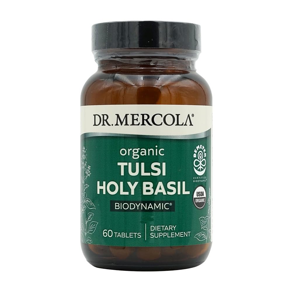 Foto 2 pulgar | Suplemento Dr. Mercola Organic Tulsi Holy Basil 60 Tabletas - Venta Internacional.