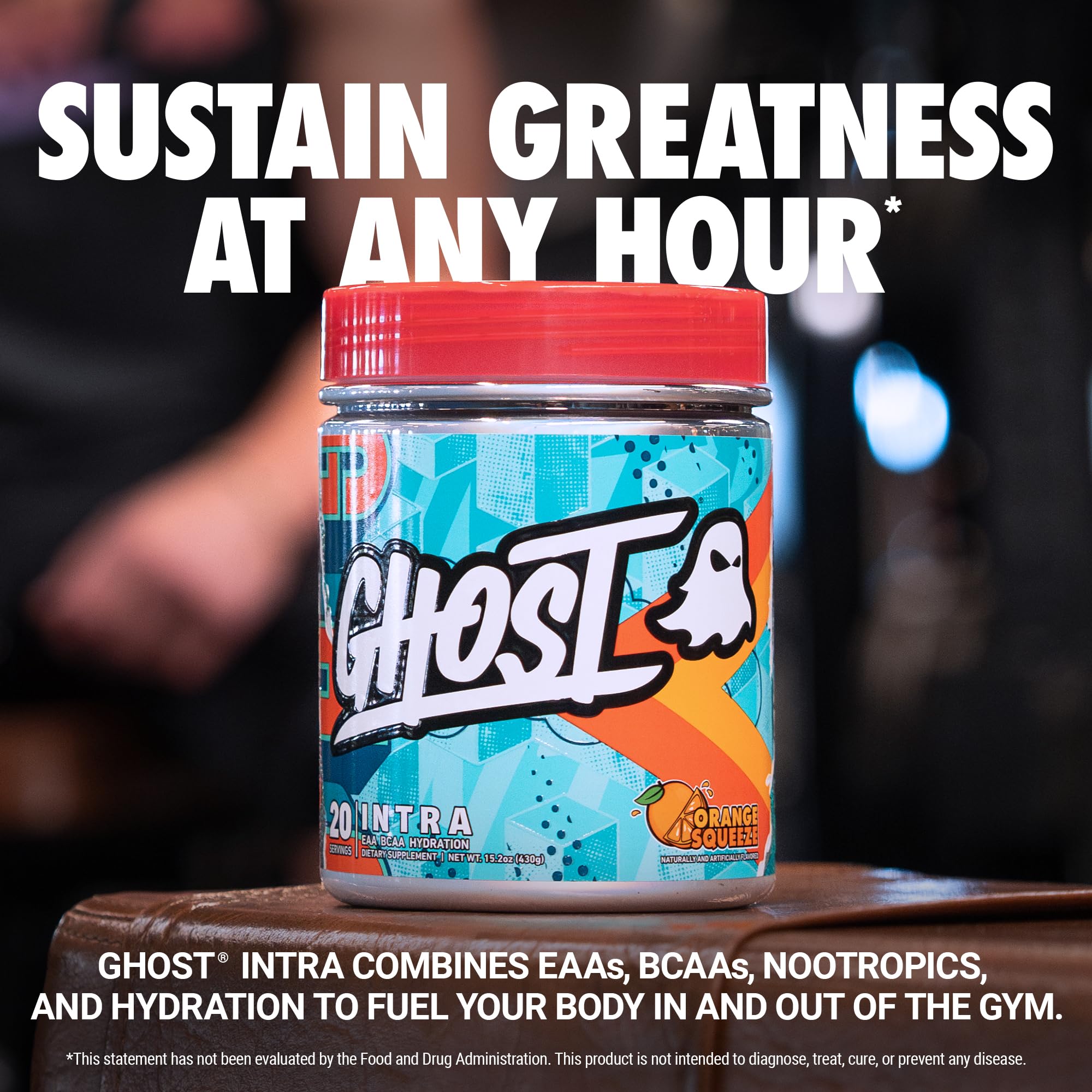 Foto 2 | Polvo Intra Workout Ghost Orange Squeeze  20 Porciones - Venta Internacional.