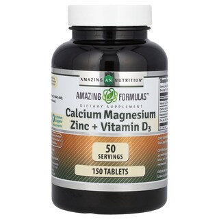 Foto 1 | Suplemento Amazing Nutrition Calcio Magnesio Zinc Y Vitamina D3 150 Comprimidos - Venta Internacional.