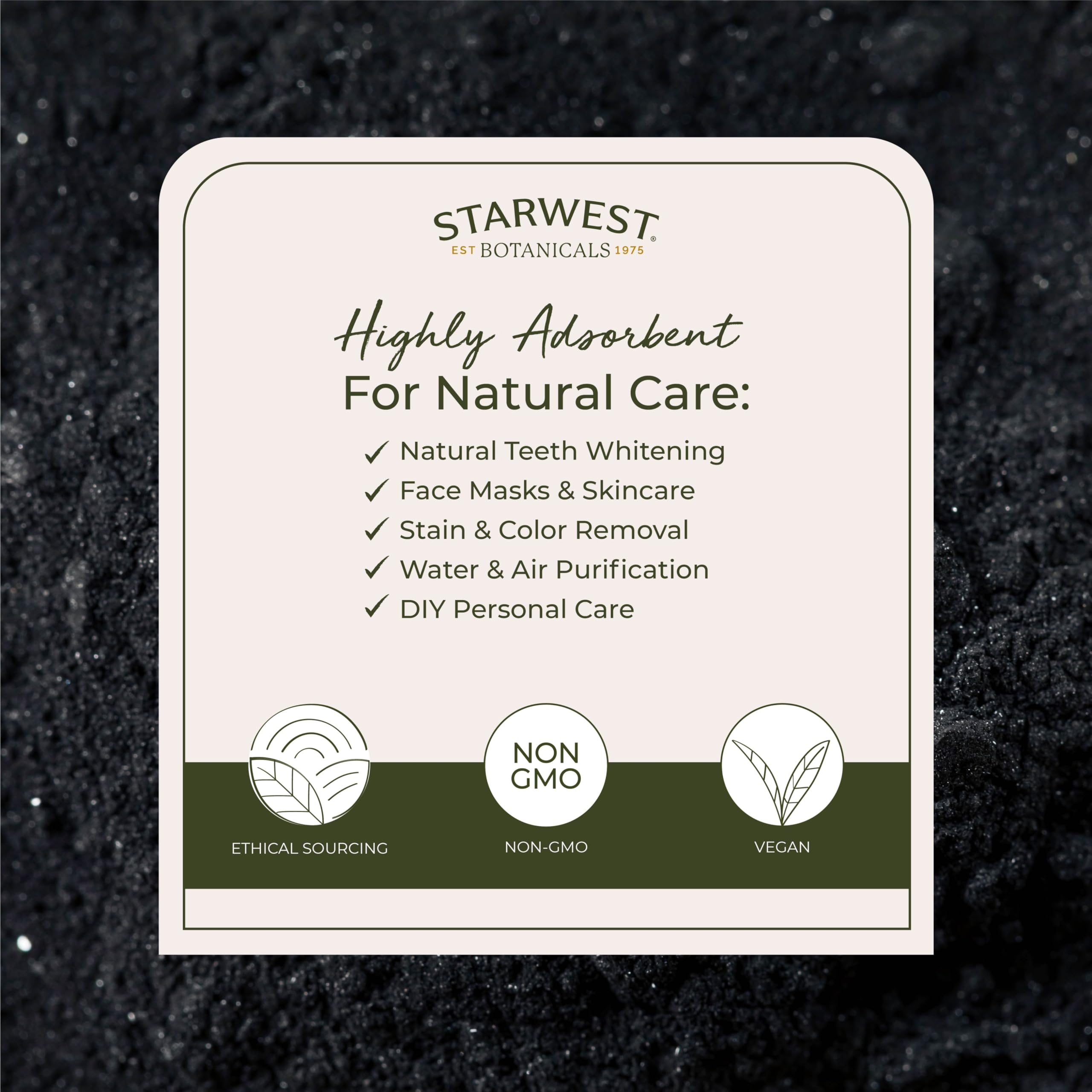 Foto 4 pulgar | Carbón De Madera Dura Activado En Polvo Starwest Botanicals 120 Ml - Venta Internacional.
