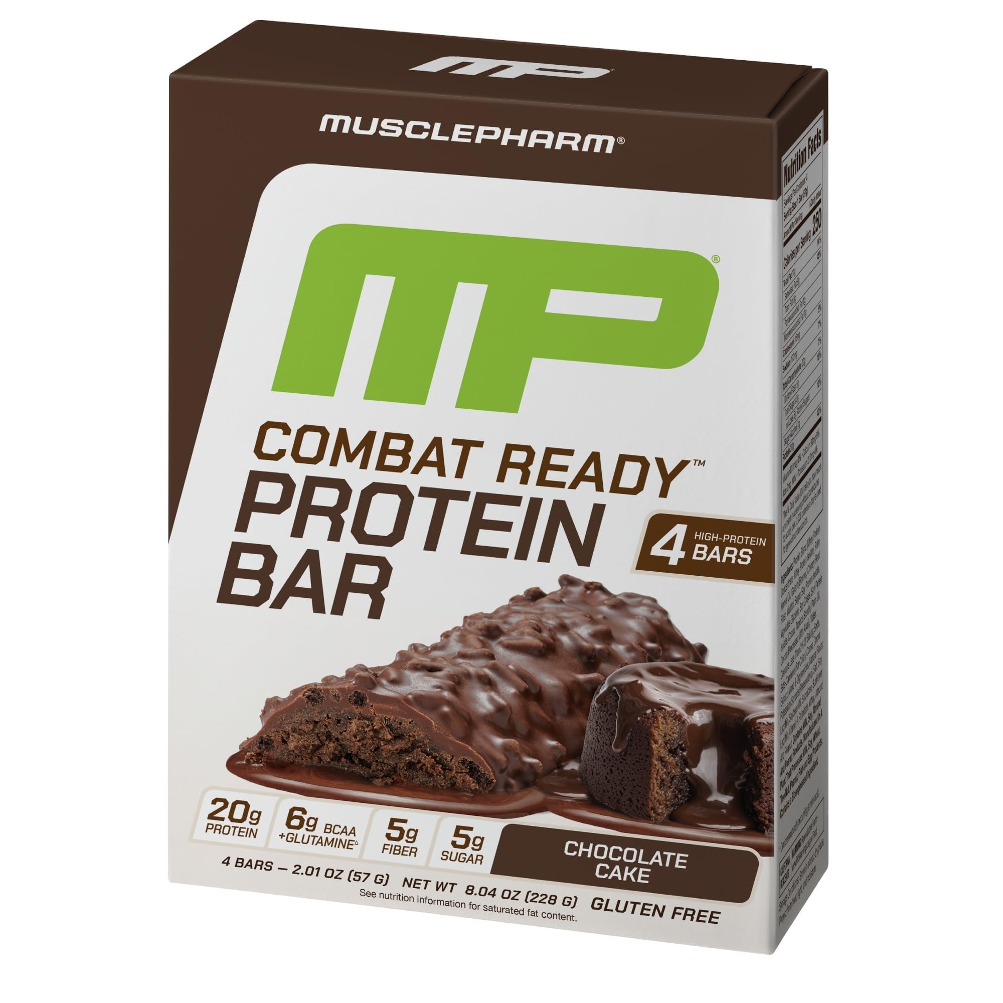 Foto 1 | Barras De Proteína Musclepharm Combat Ready Chocolate 80 G 4 Barras - Venta Internacional.