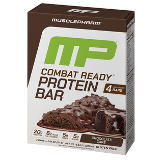 Foto 1 | Barras De Proteína Musclepharm Combat Ready Chocolate 80 G 4 Barras - Venta Internacional.