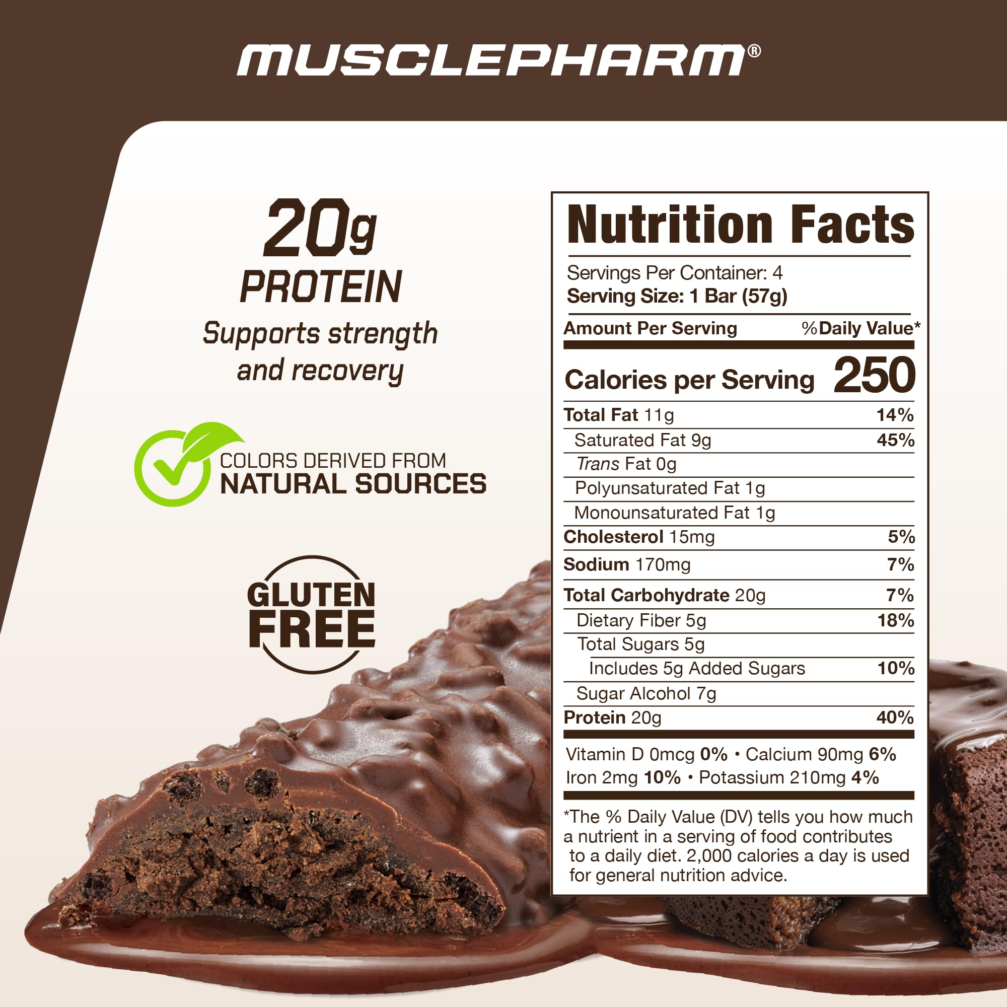 Foto 2 | Barras De Proteína Musclepharm Combat Ready Chocolate 80 G 4 Barras - Venta Internacional.
