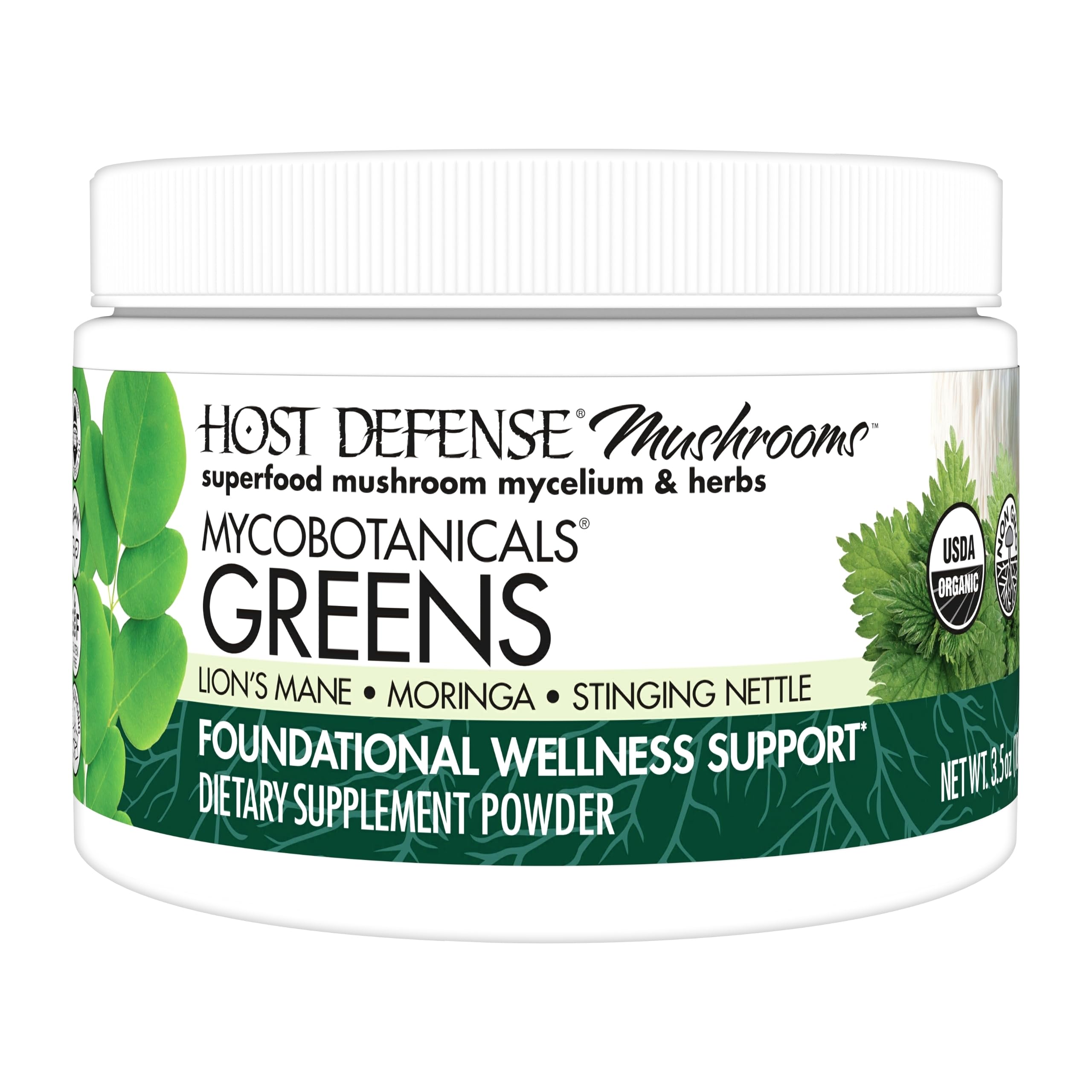 Foto 2 pulgar | Suplemento Host Defense Mycobotanicals Greens En Polvo  100 Ml - Venta Internacional.