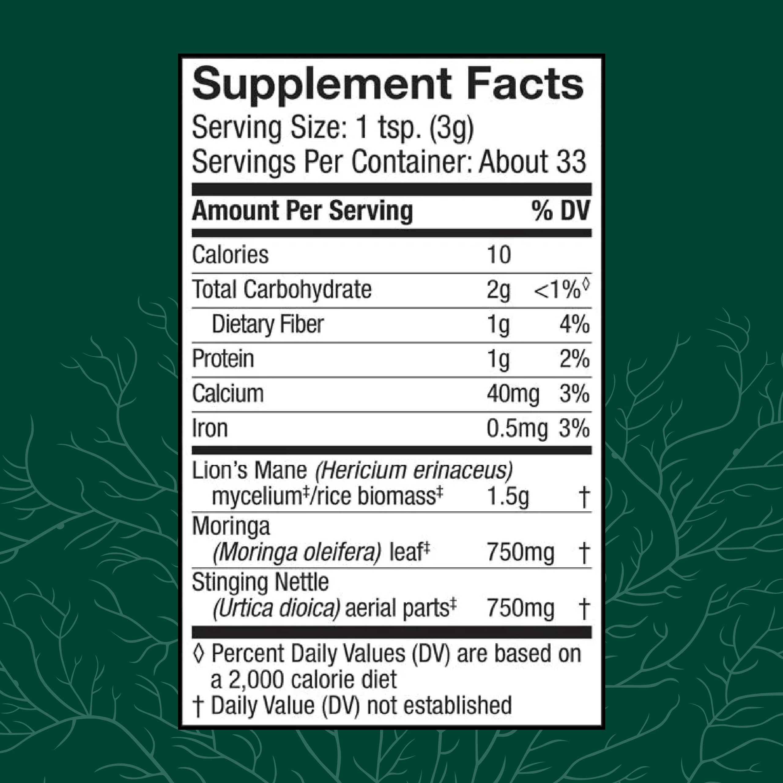 Foto 3 pulgar | Suplemento Host Defense Mycobotanicals Greens En Polvo  100 Ml - Venta Internacional.
