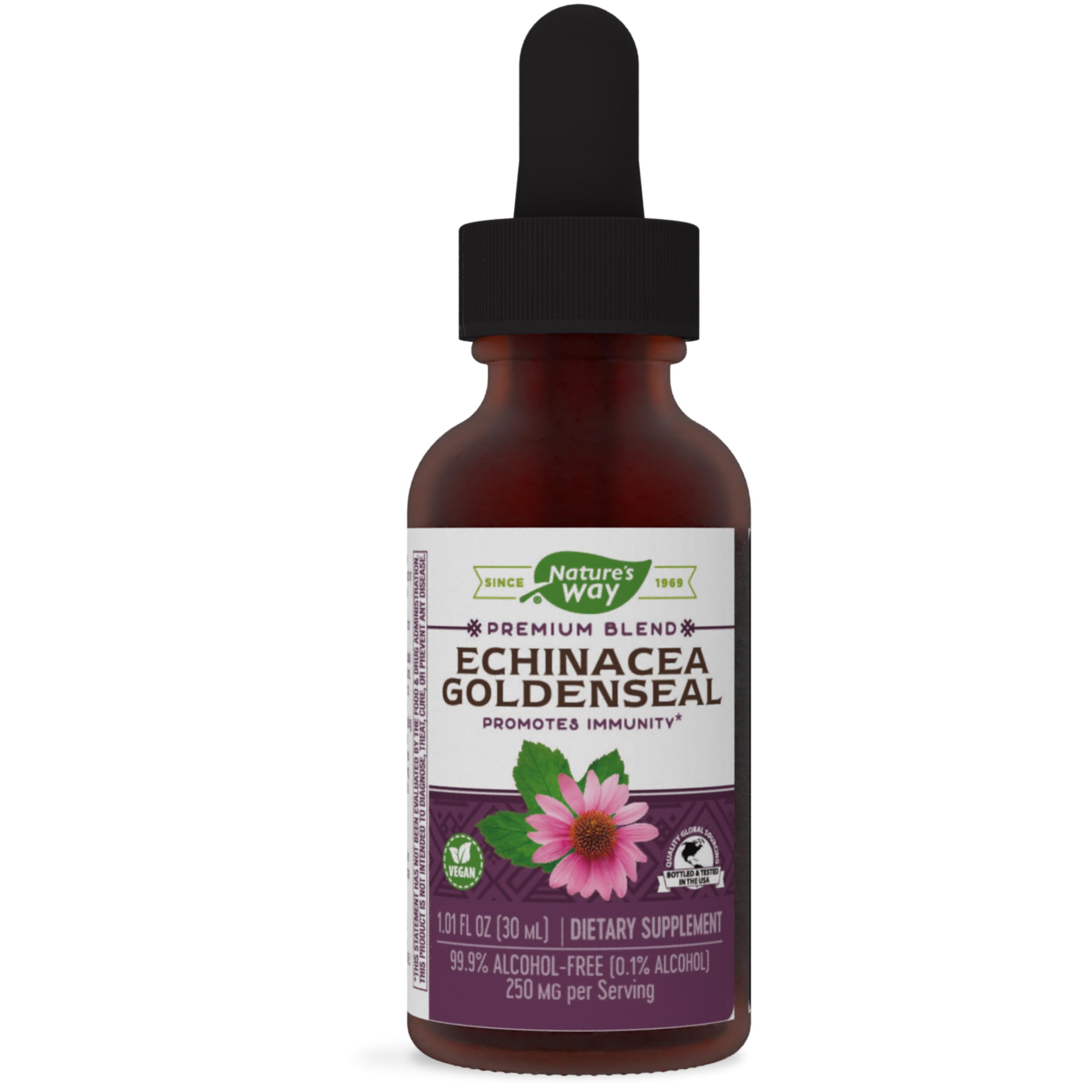 Foto 1 | Suplemento De Equinácea Y Sello Dorado De Nature's Way 250 Mg 30 Ml - Venta Internacional.
