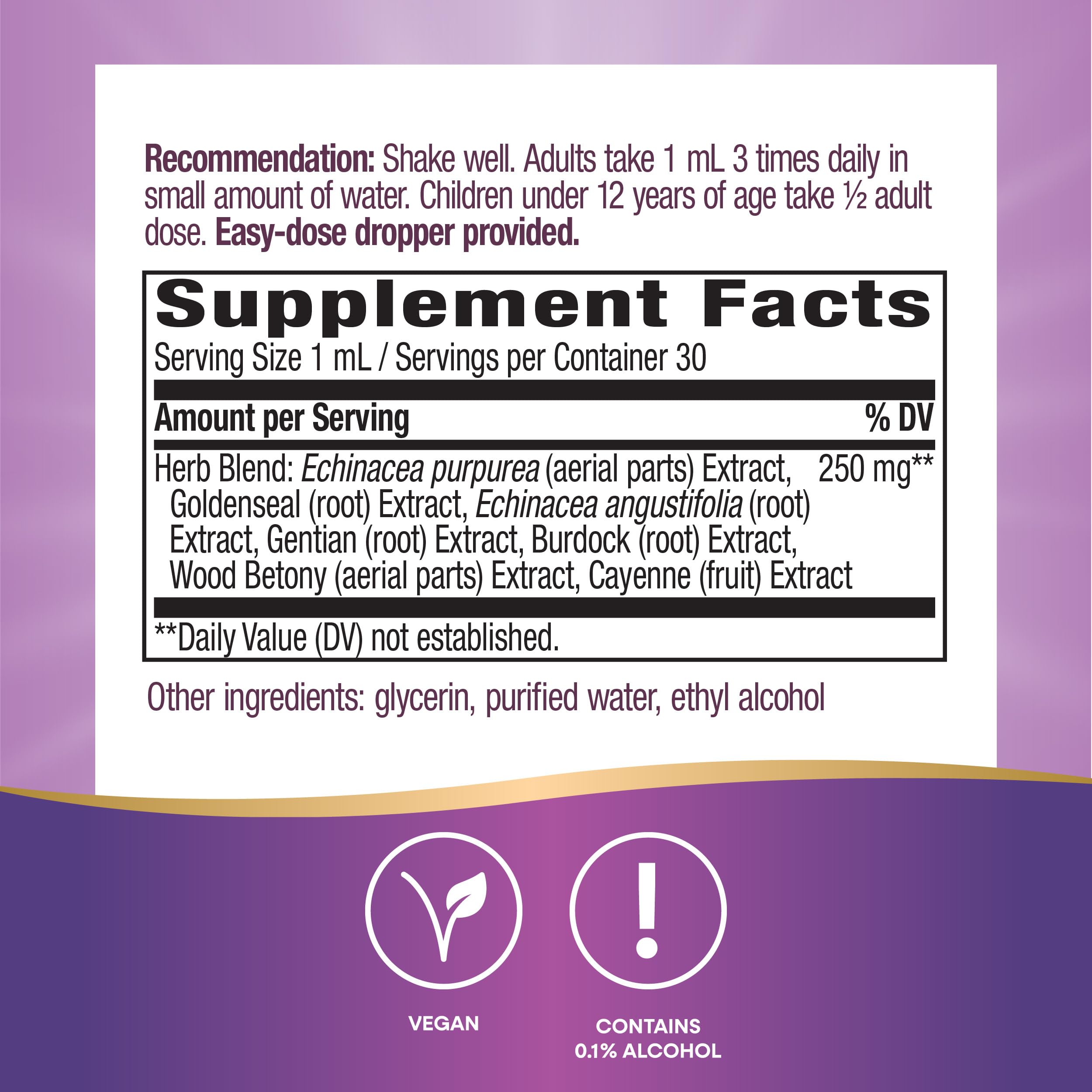 Foto 5 pulgar | Suplemento De Equinácea Y Sello Dorado De Nature's Way 250 Mg 30 Ml - Venta Internacional.
