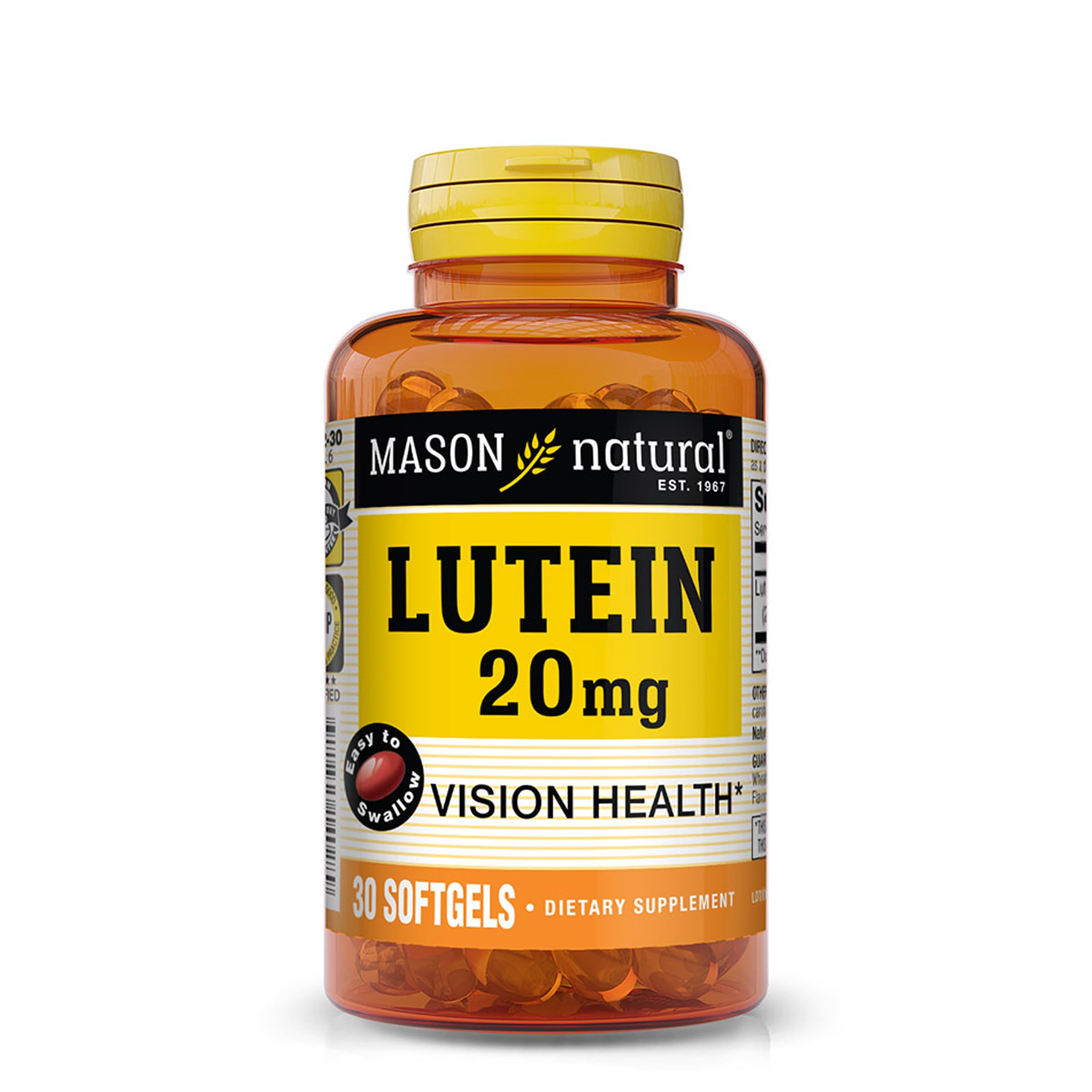 Foto 2 pulgar | Suplemento Mason Natural Luteína 20 Mg Con Vitamina E 30 Cápsulas Blandas - Venta Internacional.