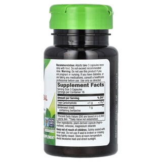 Foto 2 | Suplemento Nature's Way Goldenseal Root 50 Cápsulas Veganas - Venta Internacional.