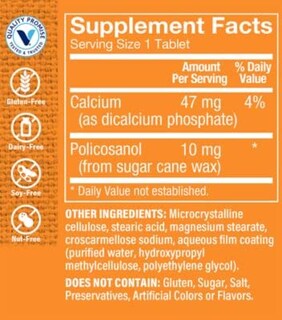 Foto 2 | Suplemento The Vitamin Shoppe Policosanol 10 Mg 120 Comprimidos - Venta Internacional.